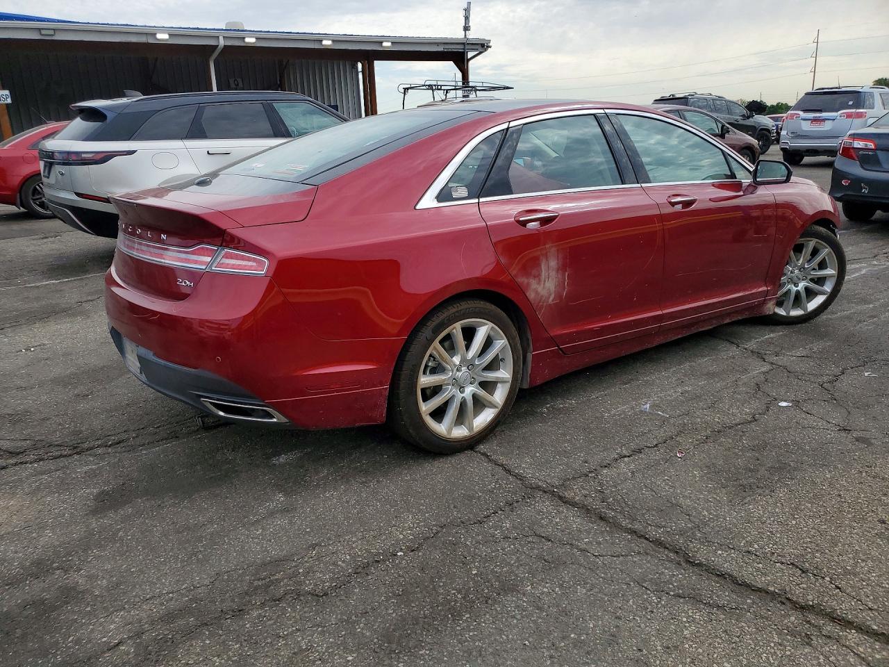 2016 Lincoln Mkz Hybrid Red vin: 3LN6L2LU8GR632617