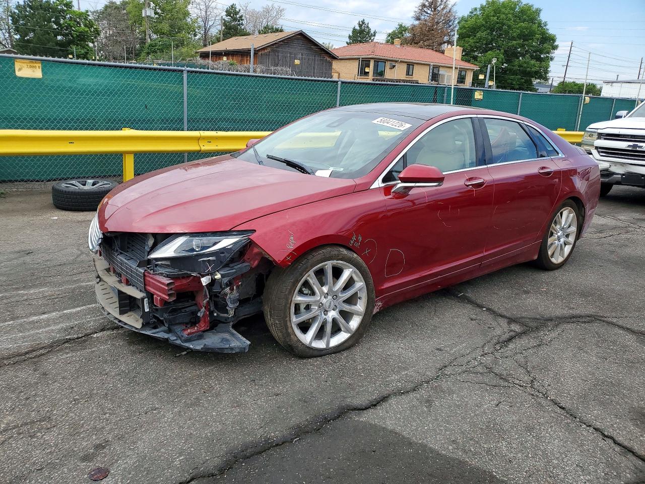 2016 Lincoln Mkz Hybrid Red vin: 3LN6L2LU8GR632617