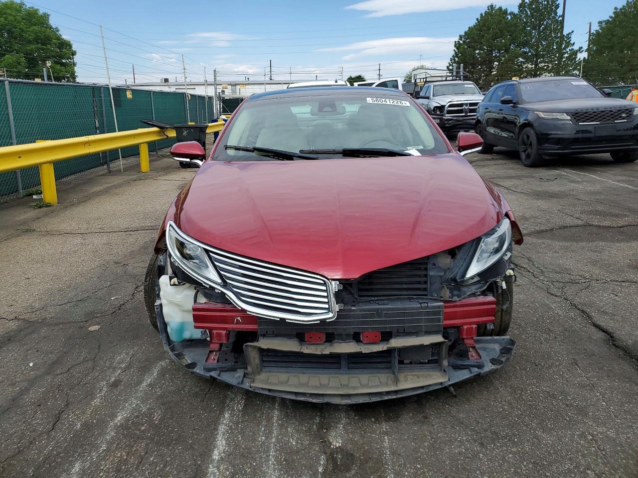 2016 Lincoln Mkz Hybrid Red vin: 3LN6L2LU8GR632617