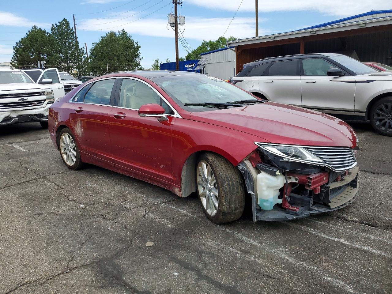 2016 Lincoln Mkz Hybrid Red vin: 3LN6L2LU8GR632617