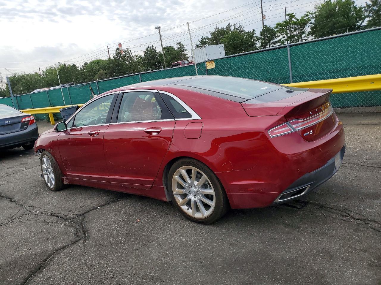 2016 Lincoln Mkz Hybrid Red vin: 3LN6L2LU8GR632617