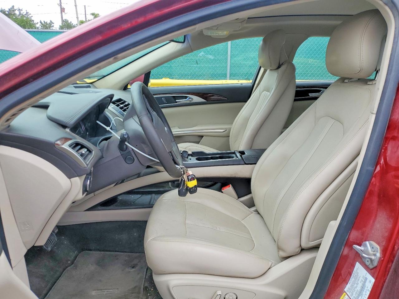2016 Lincoln Mkz Hybrid Red vin: 3LN6L2LU8GR632617