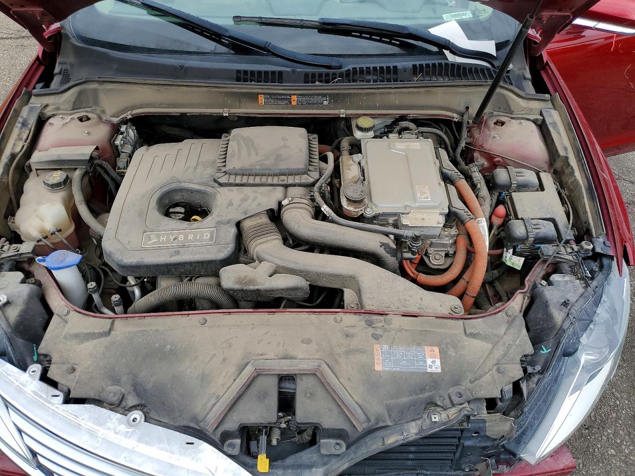 2016 Lincoln Mkz Hybrid Red vin: 3LN6L2LU8GR632617