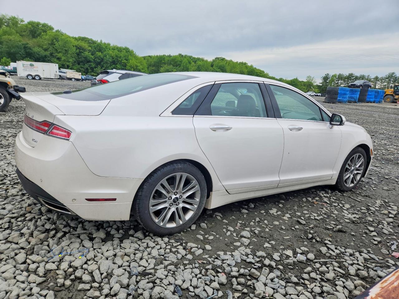 2013 Lincoln Mkz Hybrid Белый vin: 3LN6L2LU9DR810854