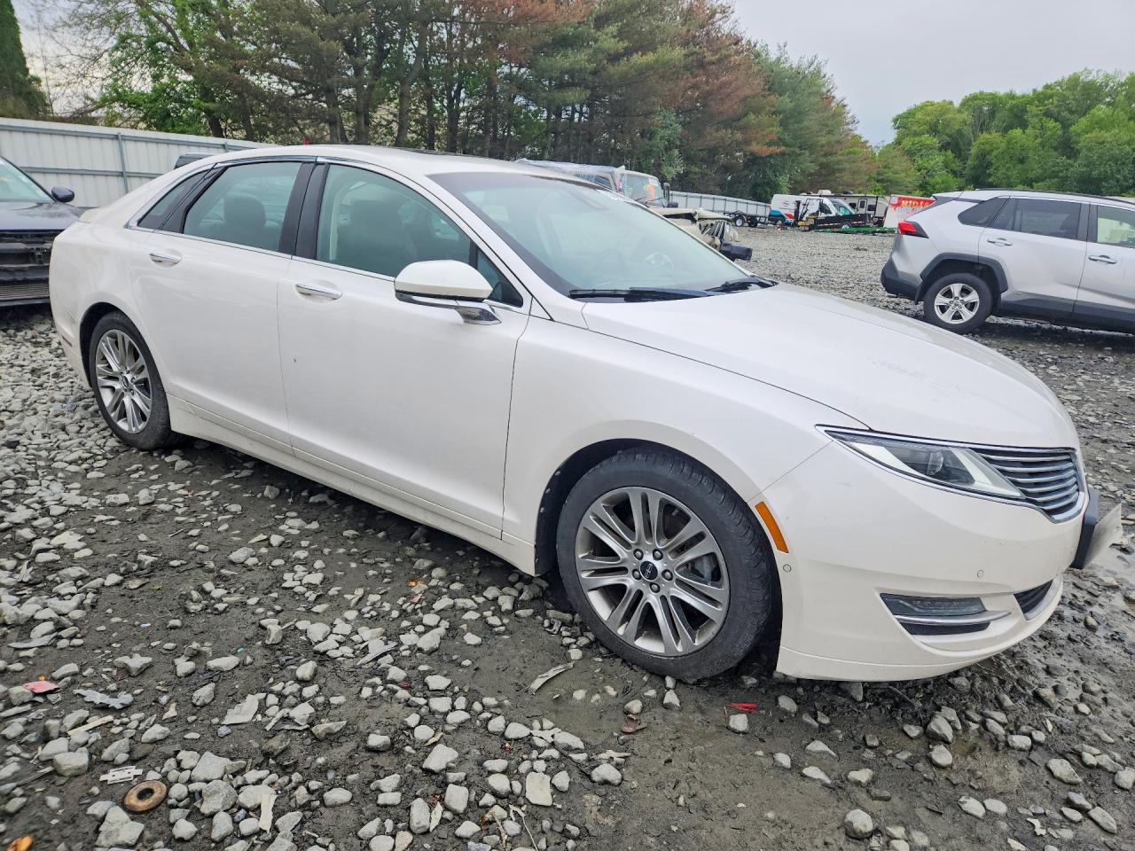 2013 Lincoln Mkz Hybrid Белый vin: 3LN6L2LU9DR810854