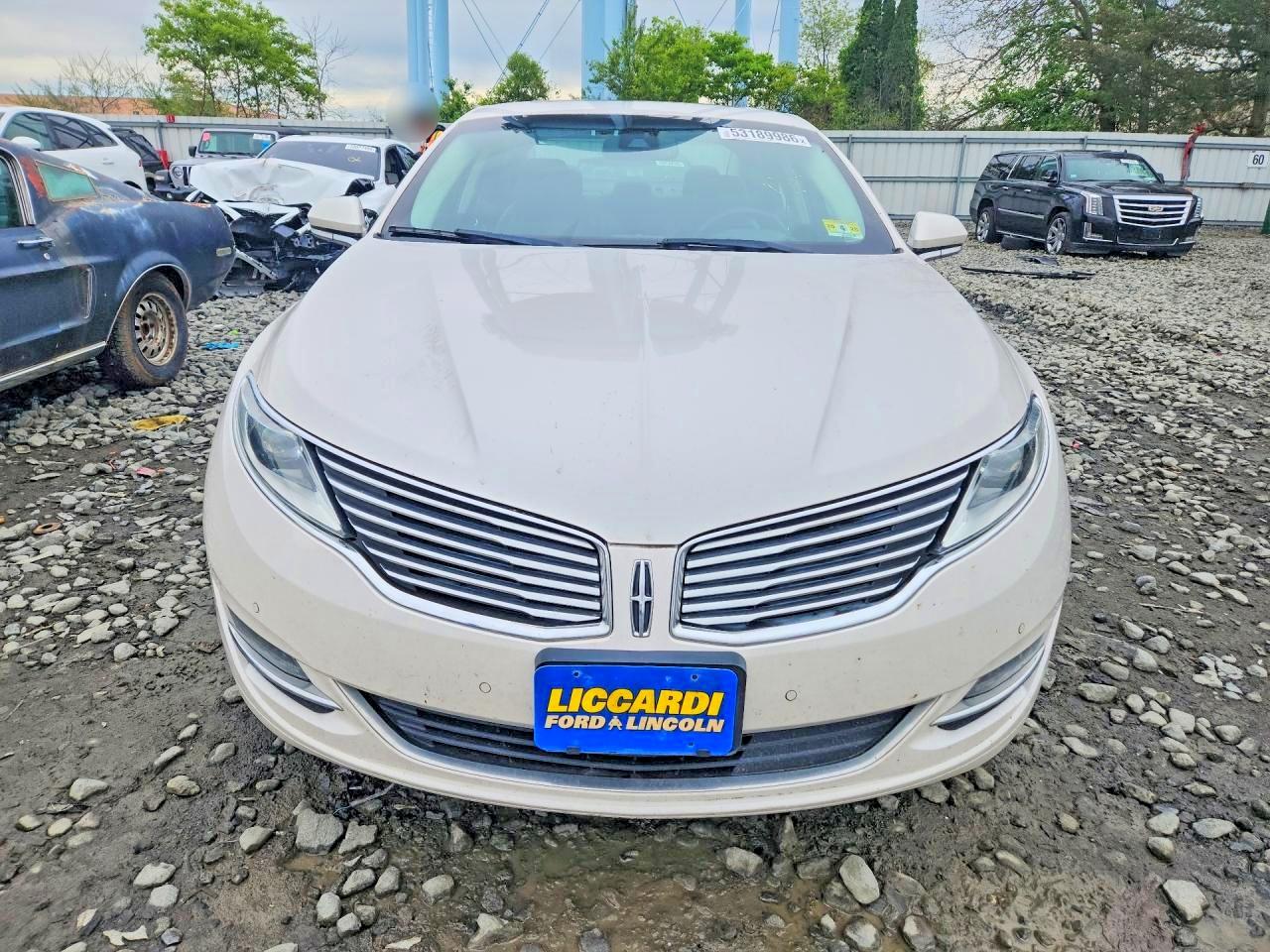 2013 Lincoln Mkz Hybrid Белый vin: 3LN6L2LU9DR810854