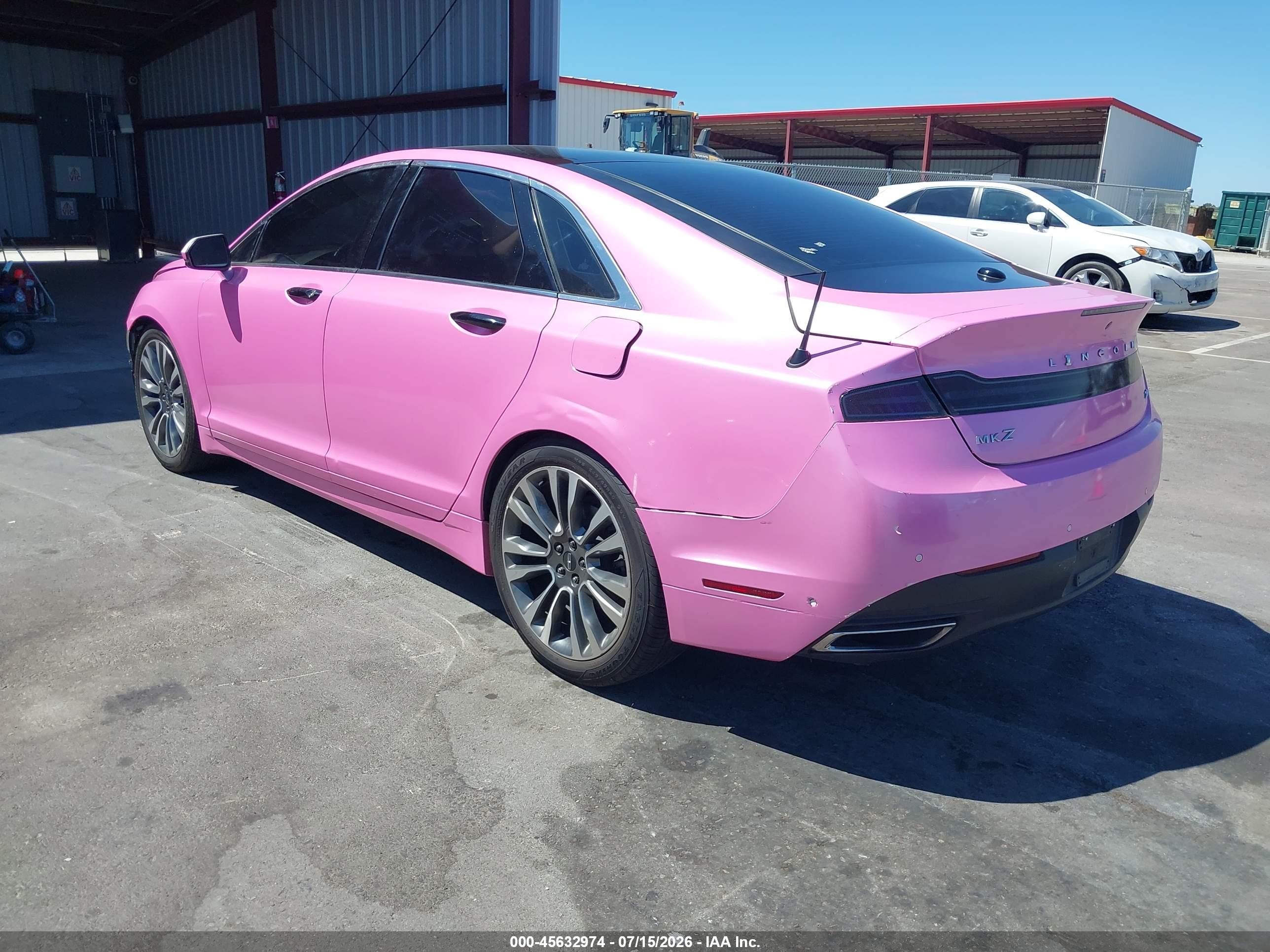 2013 Lincoln Mkz Hybrid   Pink vin: 3LN6L2LU9DR822387