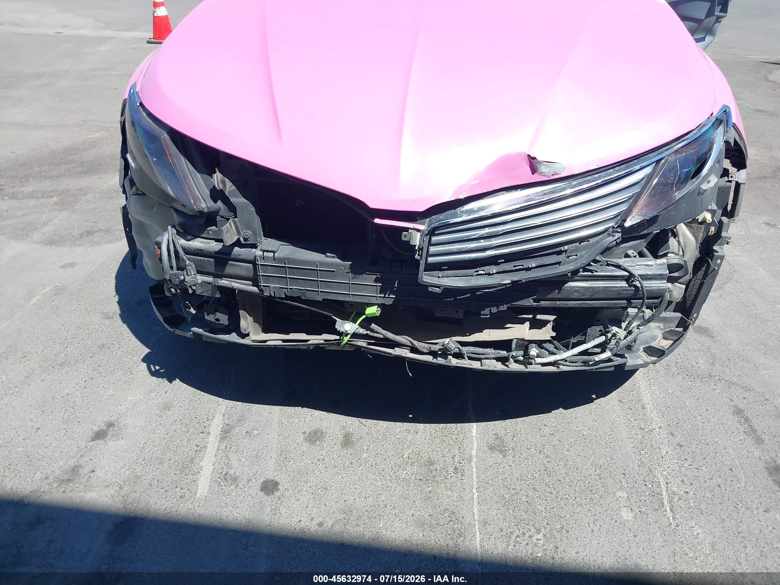 2013 Lincoln Mkz Hybrid   Pink vin: 3LN6L2LU9DR822387