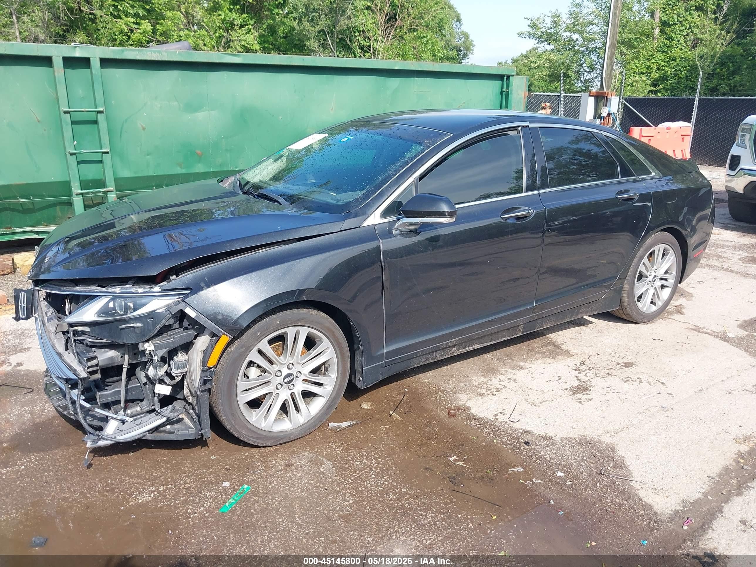 2013 Lincoln Mkz Hybrid   Black vin: 3LN6L2LU9DR828402