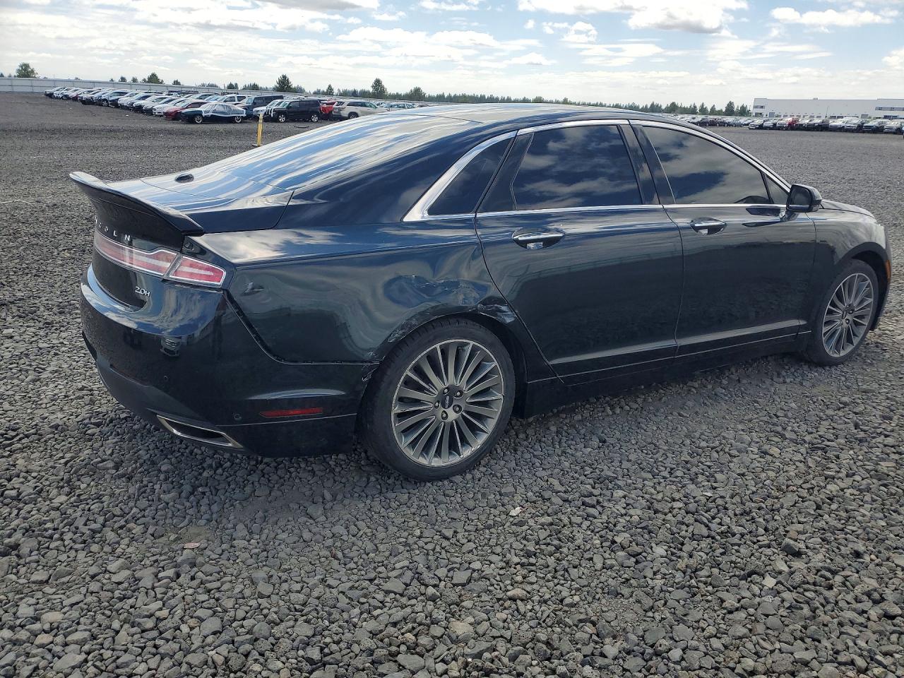 2014 Lincoln Mkz Hybrid Black vin: 3LN6L2LU9ER802626