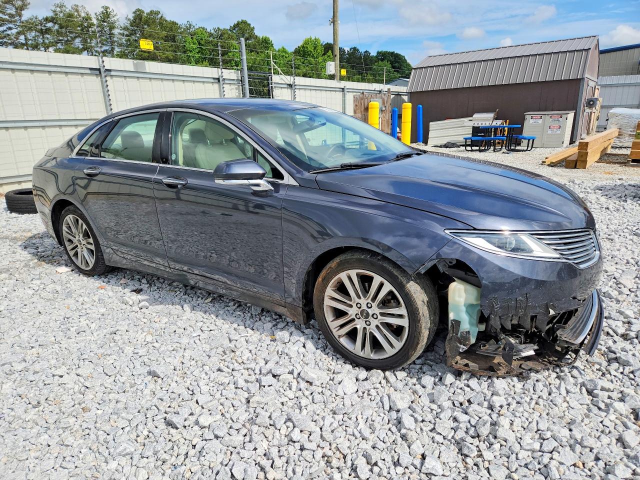 2014 Lincoln Mkz Hybrid Blue vin: 3LN6L2LU9ER806241