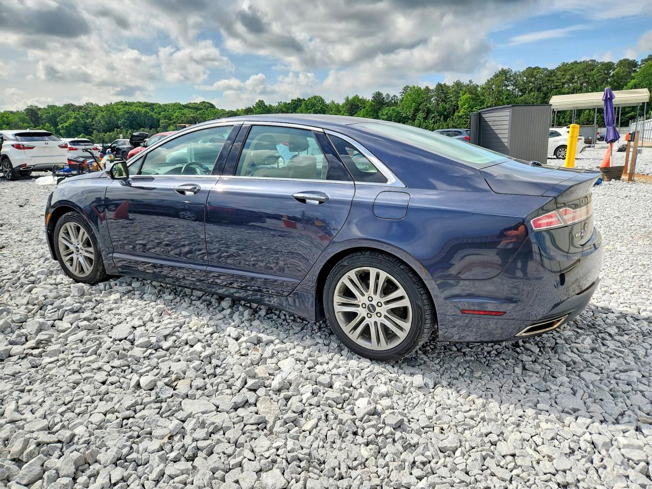 2014 Lincoln Mkz Hybrid Blue vin: 3LN6L2LU9ER806241