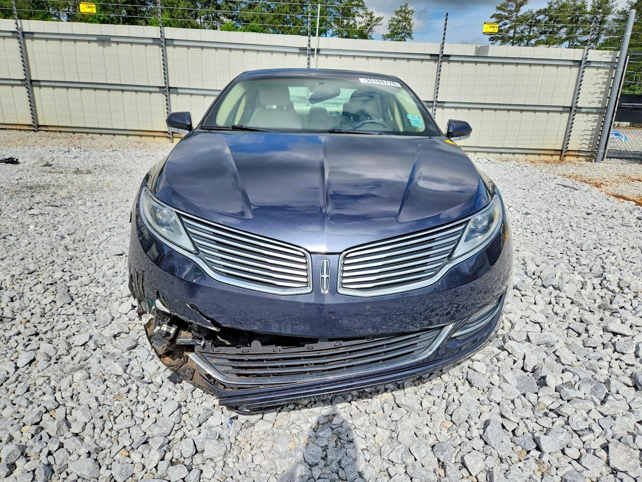 2014 Lincoln Mkz Hybrid Blue vin: 3LN6L2LU9ER806241