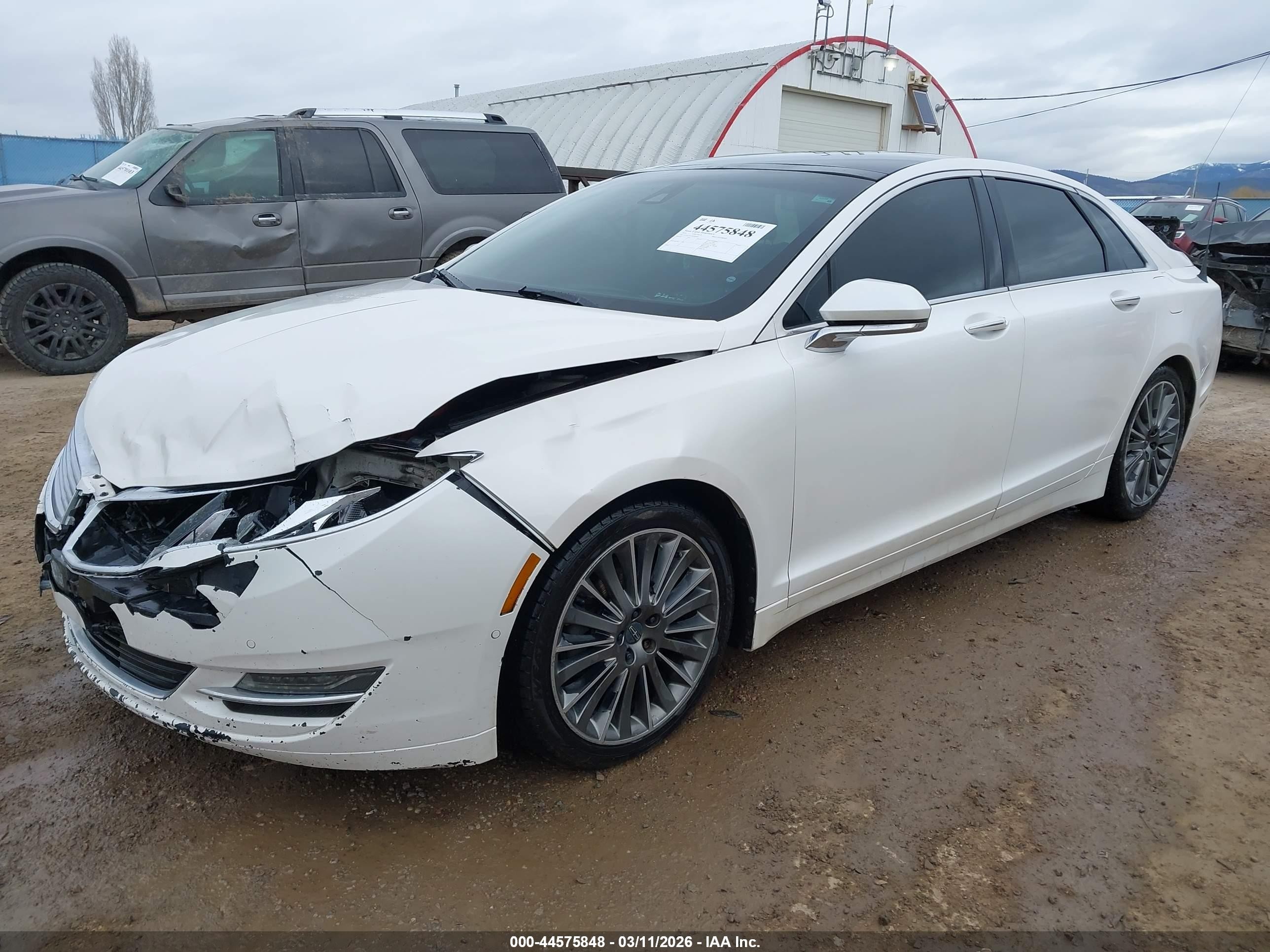 2014 Lincoln Mkz Hybrid White vin: 3LN6L2LU9ER809821