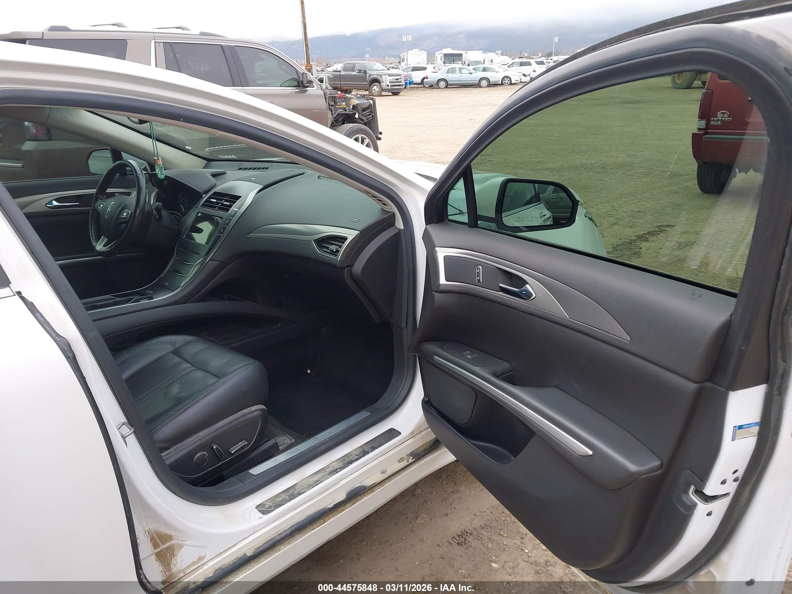 2014 Lincoln Mkz Hybrid White vin: 3LN6L2LU9ER809821