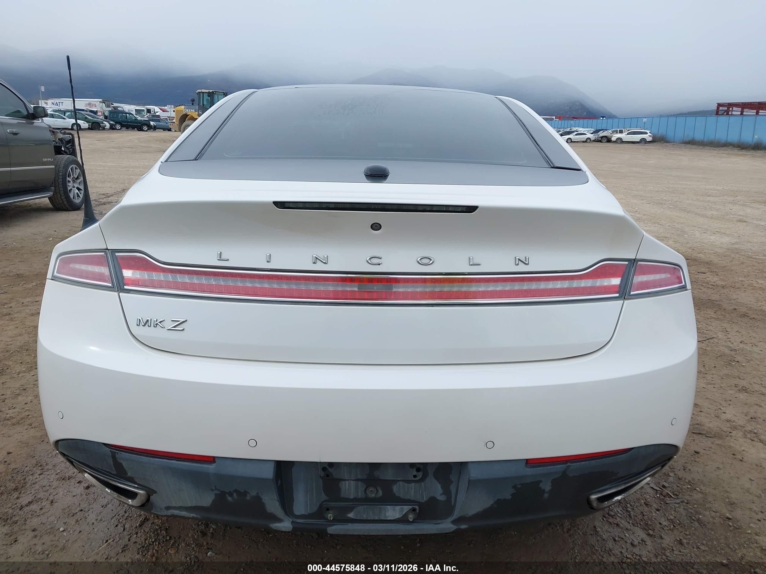 2014 Lincoln Mkz Hybrid White vin: 3LN6L2LU9ER809821
