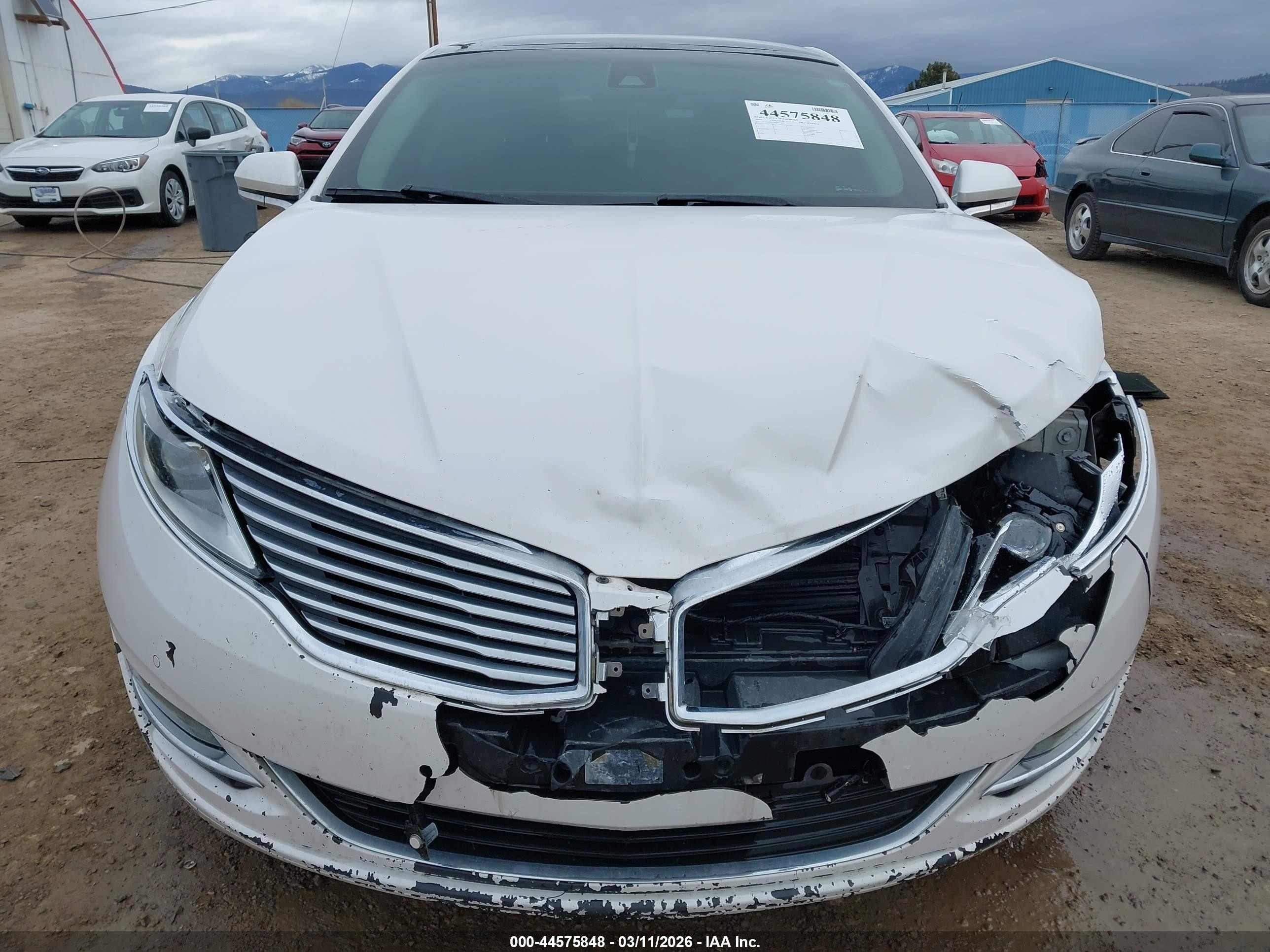 2014 Lincoln Mkz Hybrid White vin: 3LN6L2LU9ER809821