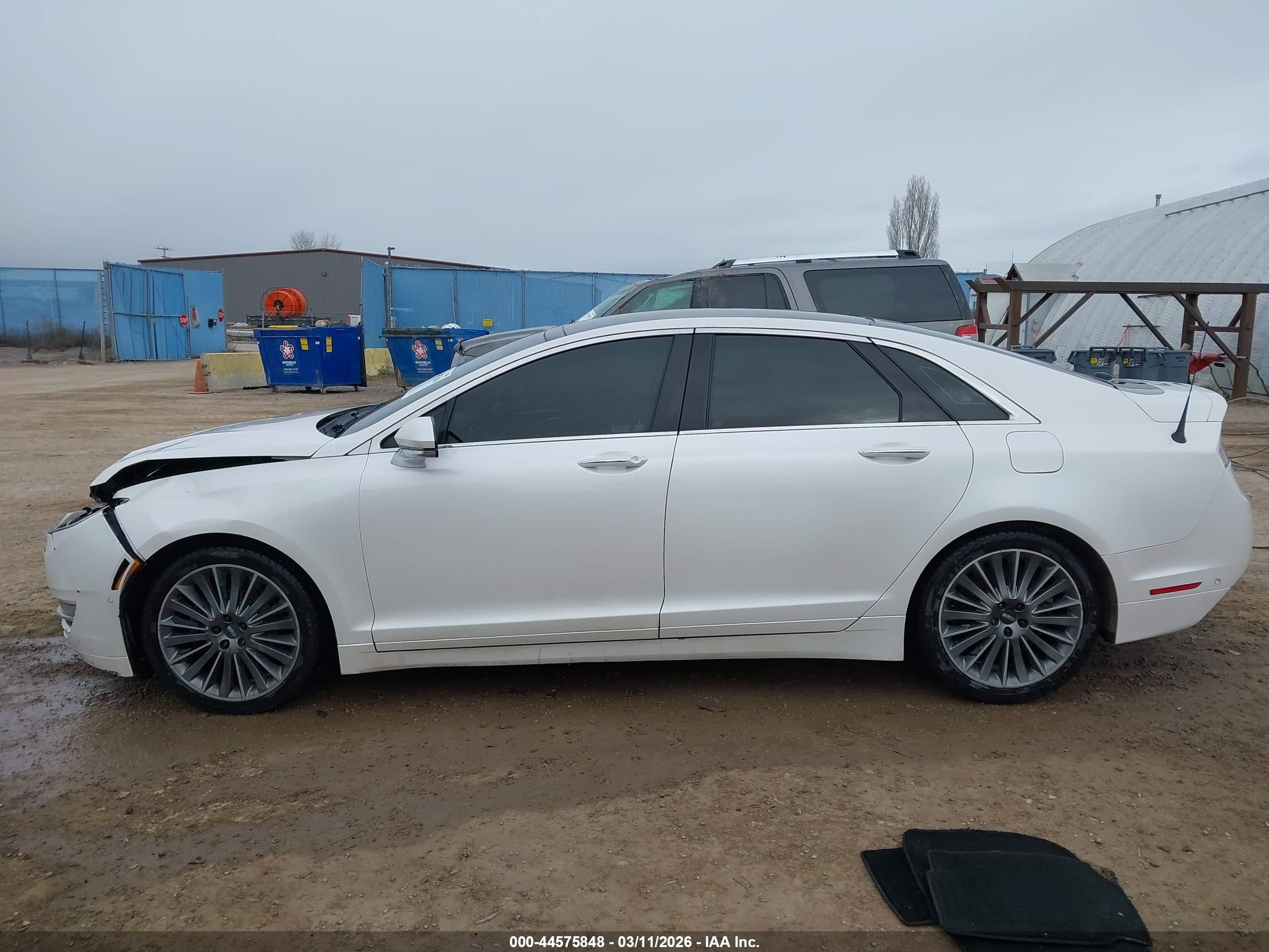 2014 Lincoln Mkz Hybrid White vin: 3LN6L2LU9ER809821
