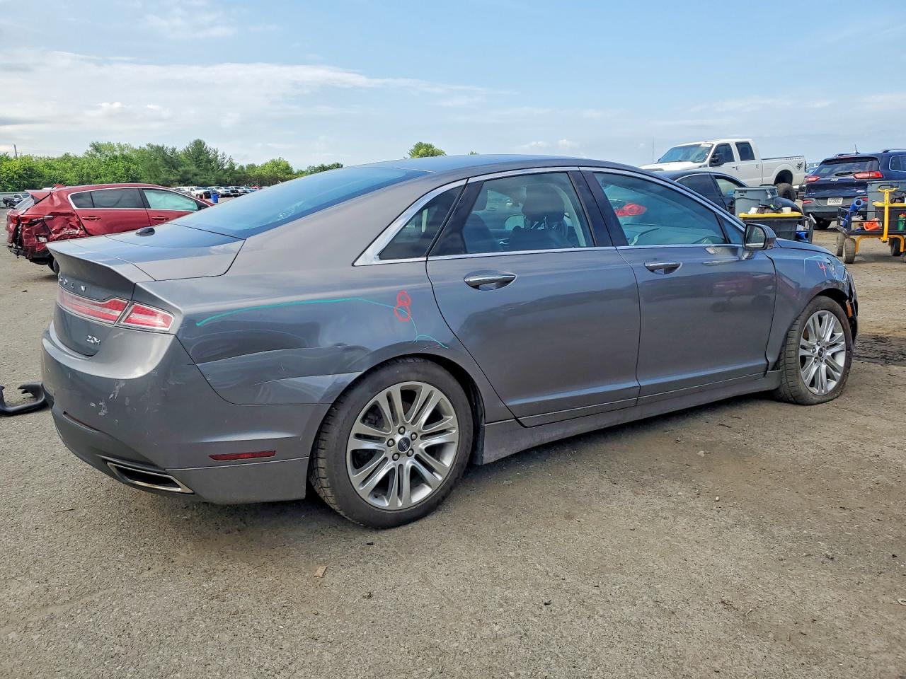 2014 Lincoln Mkz Hybrid Gray vin: 3LN6L2LU9ER811729