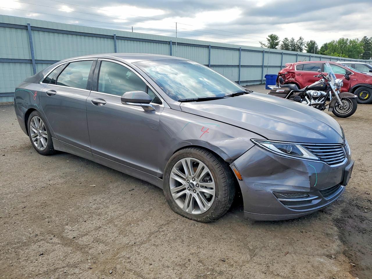 2014 Lincoln Mkz Hybrid Gray vin: 3LN6L2LU9ER811729