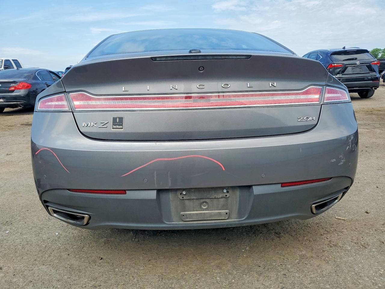 2014 Lincoln Mkz Hybrid Gray vin: 3LN6L2LU9ER811729