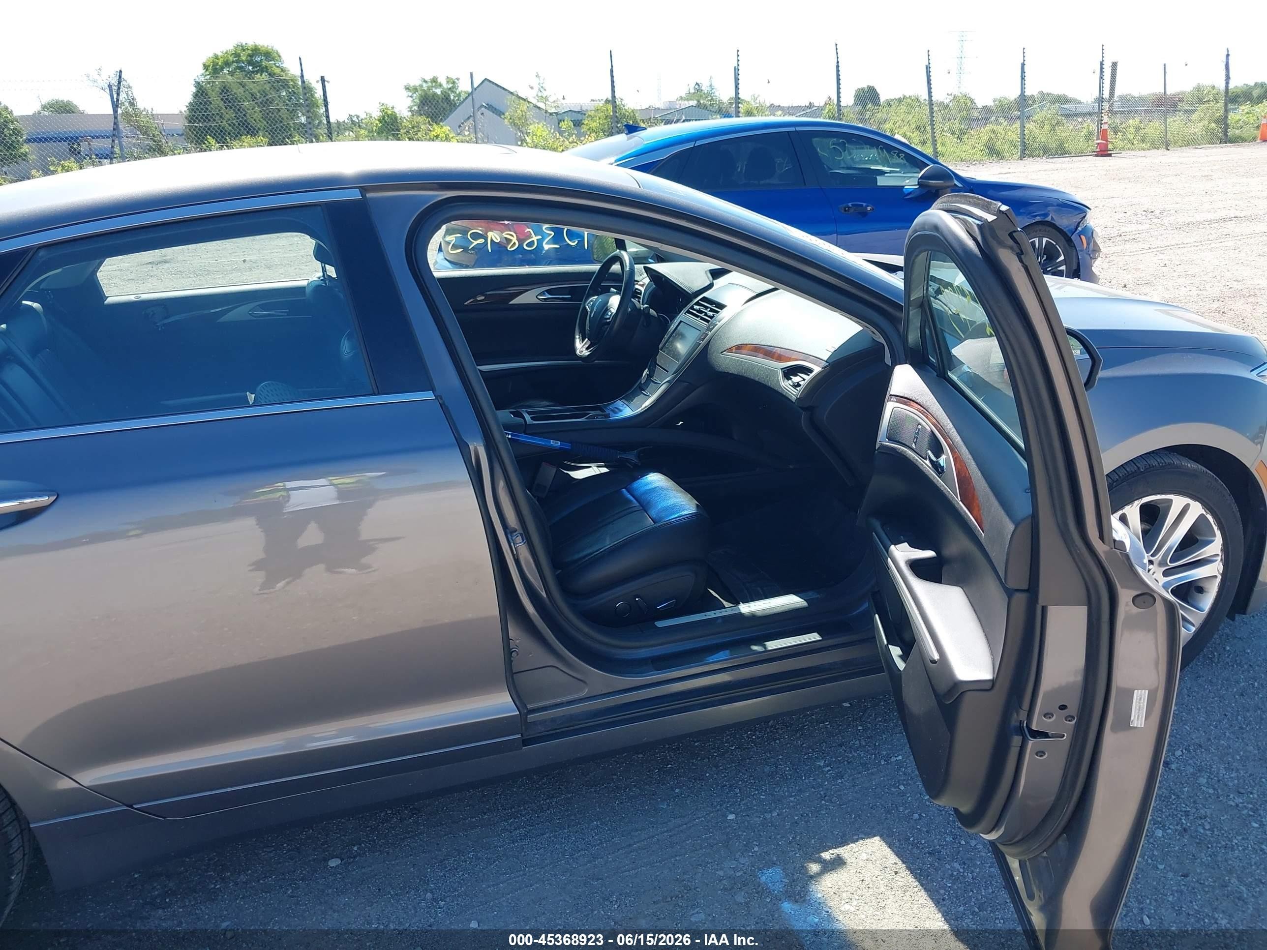 2014 Lincoln Mkz Hybrid   Gray vin: 3LN6L2LU9ER834444
