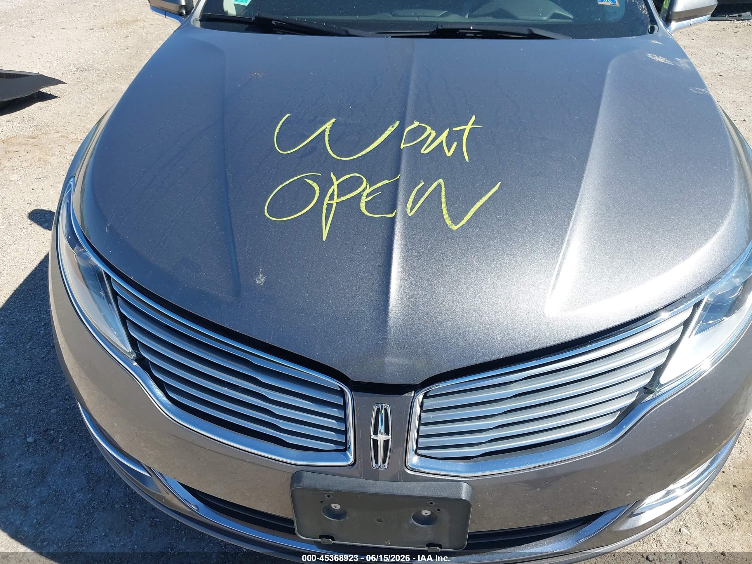 2014 Lincoln Mkz Hybrid   Gray vin: 3LN6L2LU9ER834444