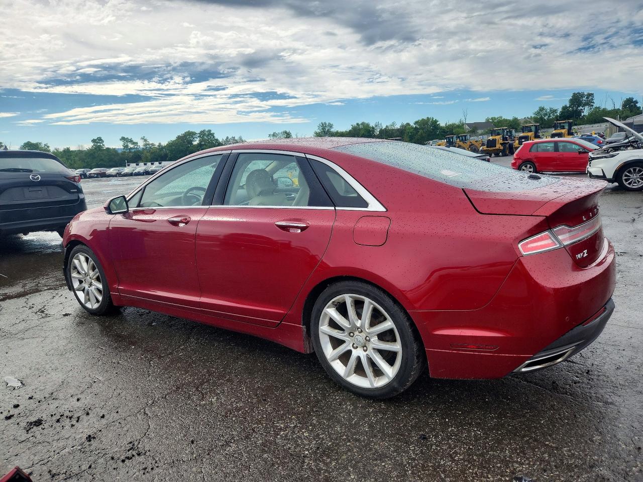 2015 Lincoln Mkz Hybrid Red vin: 3LN6L2LU9FR600273