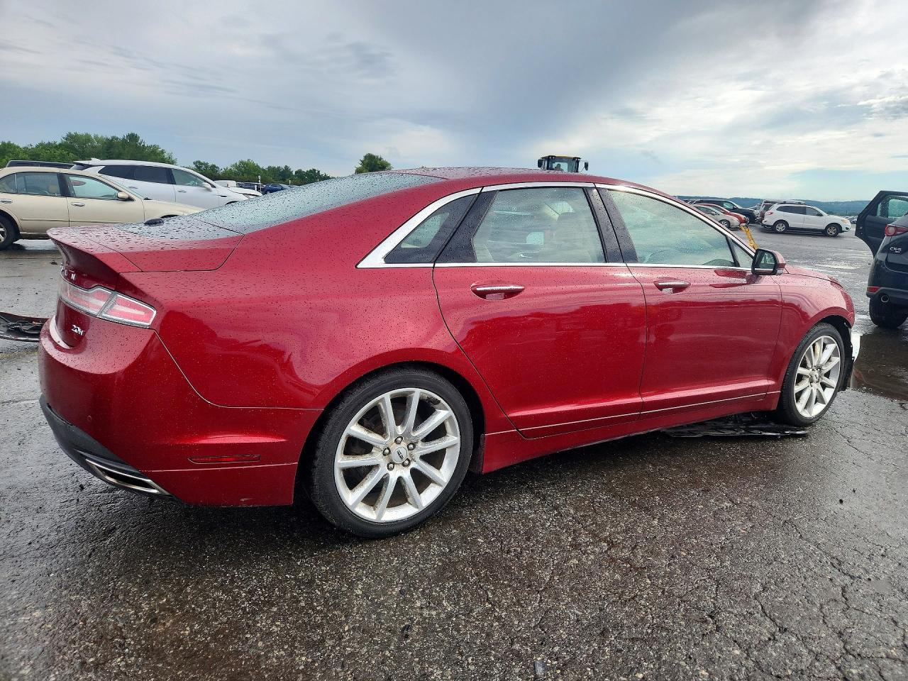 2015 Lincoln Mkz Hybrid Red vin: 3LN6L2LU9FR600273