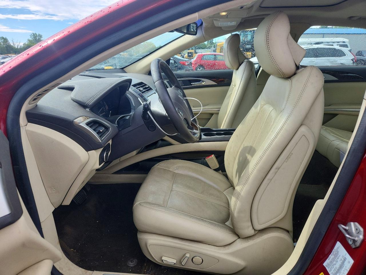 2015 Lincoln Mkz Hybrid Red vin: 3LN6L2LU9FR600273