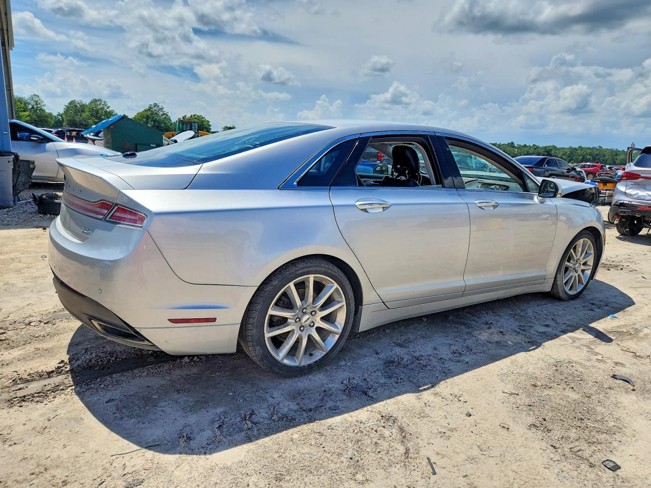 2015 Lincoln Mkz Hybrid Silver vin: 3LN6L2LU9FR602556
