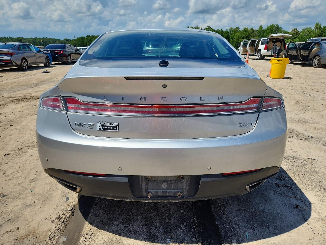 2015 Lincoln Mkz Hybrid Silver vin: 3LN6L2LU9FR602556