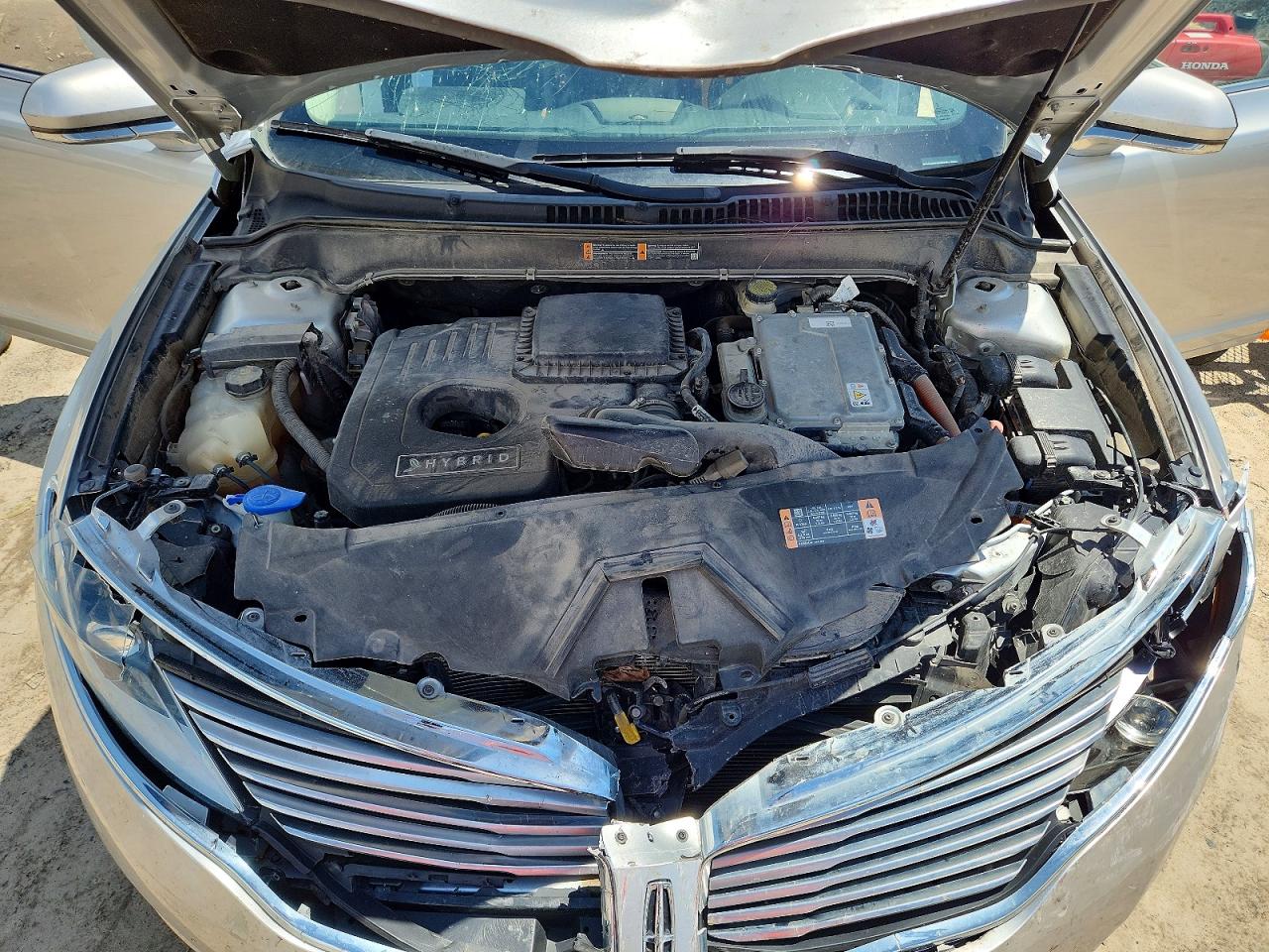 2015 Lincoln Mkz Hybrid Silver vin: 3LN6L2LU9FR602556