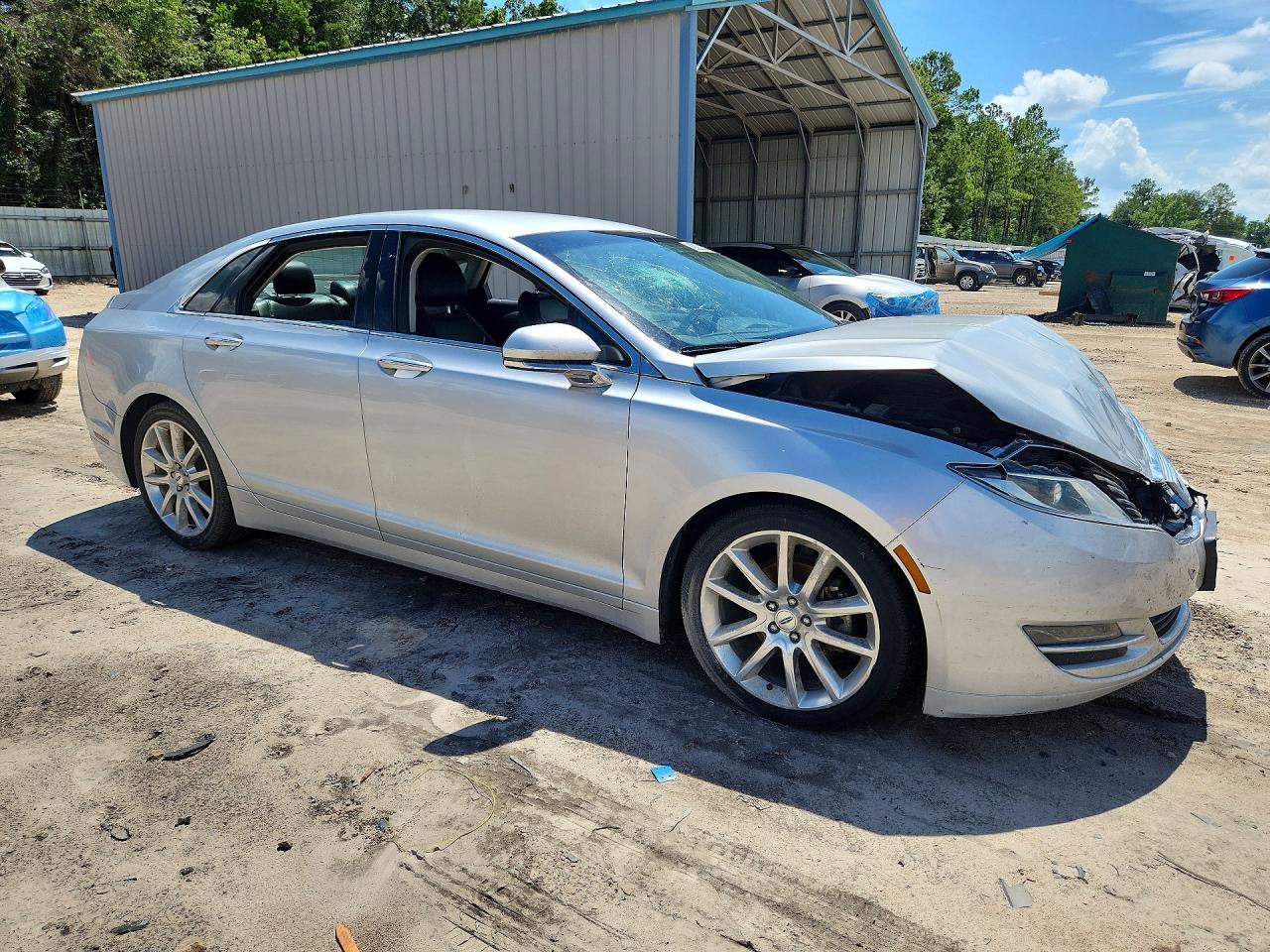 2015 Lincoln Mkz Hybrid Silver vin: 3LN6L2LU9FR602556