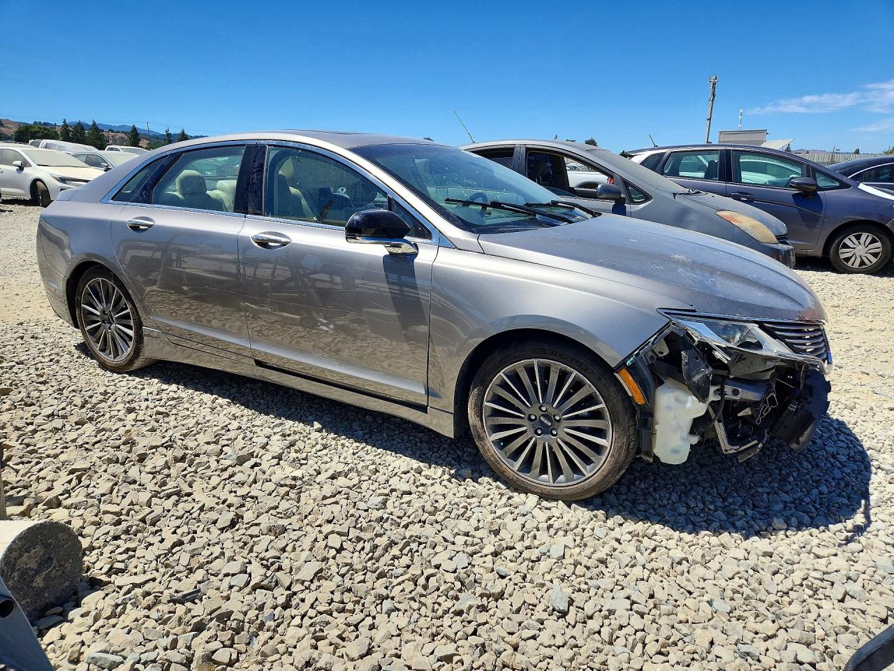 2015 Lincoln Mkz Hybrid Gray vin: 3LN6L2LU9FR603240