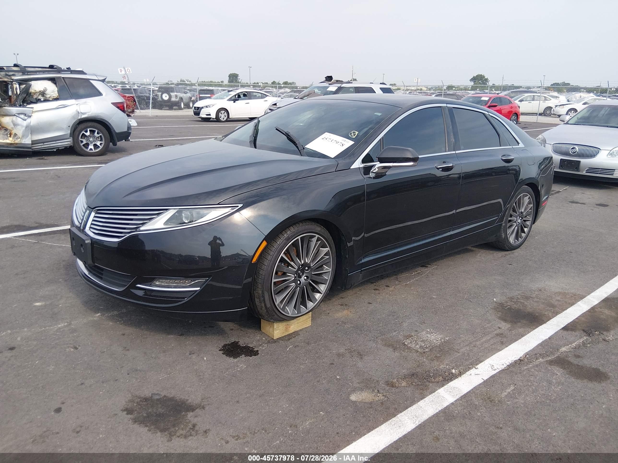 2015 Lincoln Mkz Hybrid Black vin: 3LN6L2LU9FR623147