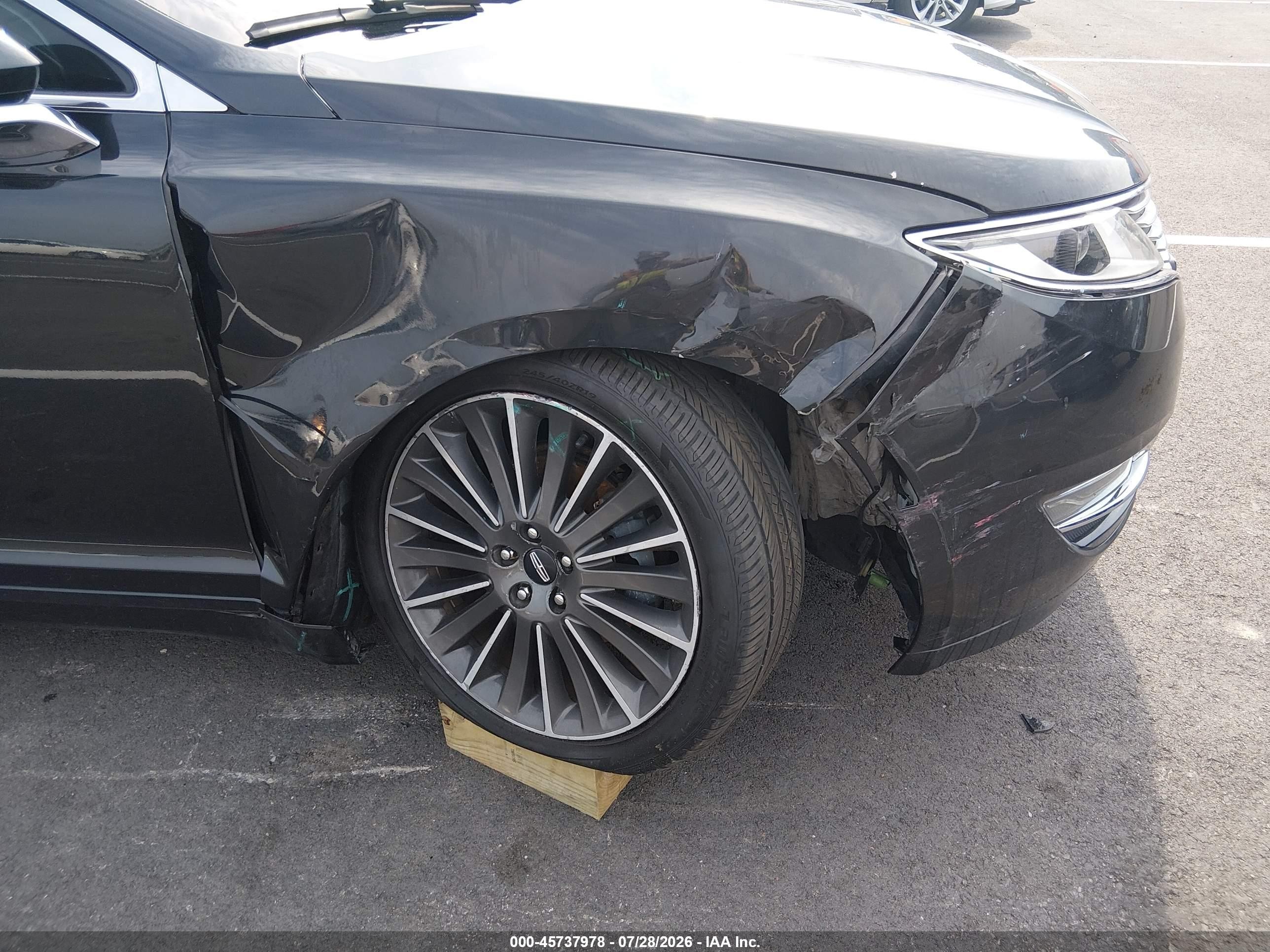 2015 Lincoln Mkz Hybrid Black vin: 3LN6L2LU9FR623147