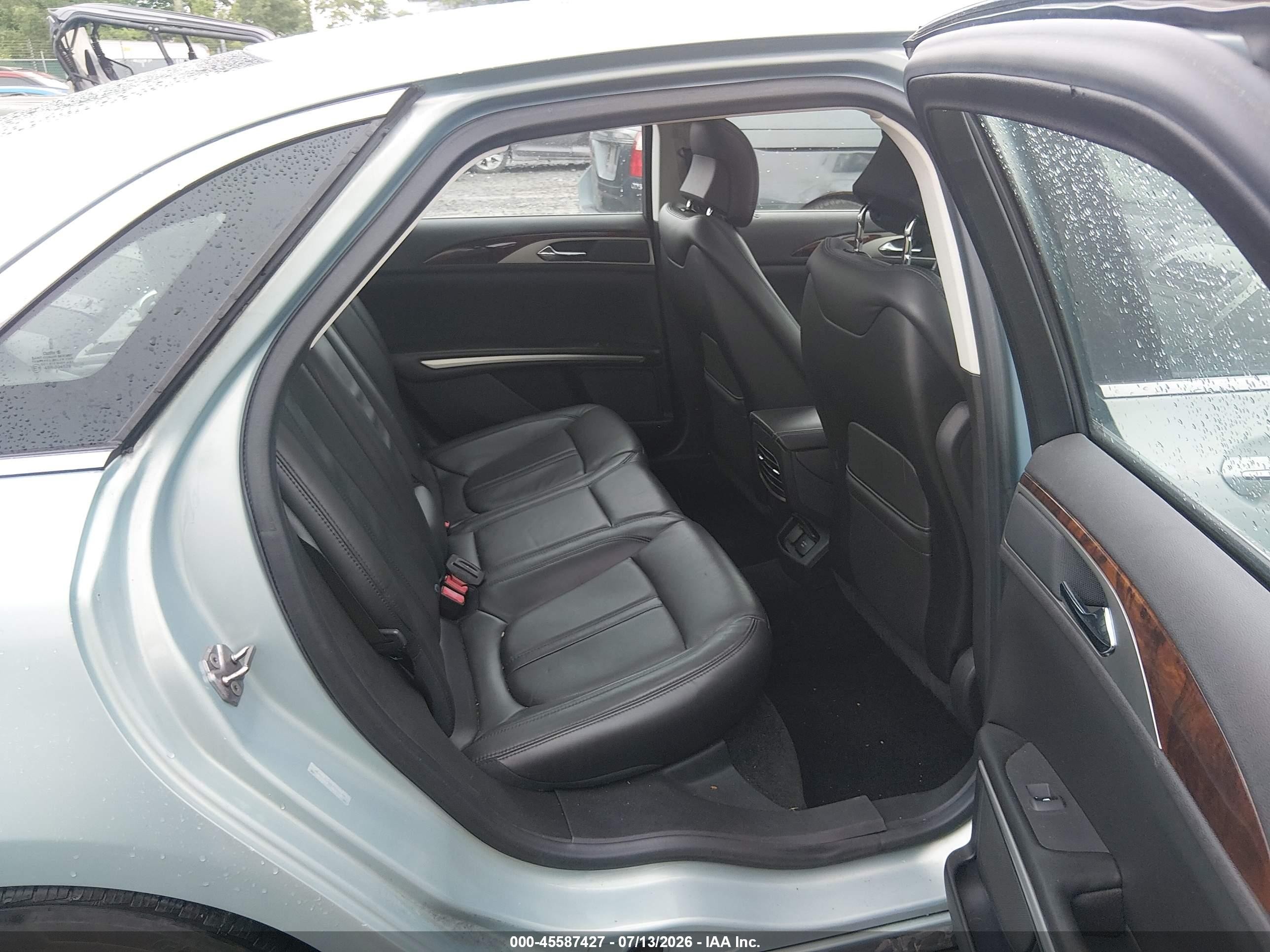 2013 Lincoln Mkz Hybrid   Blue vin: 3LN6L2LUXDR806179