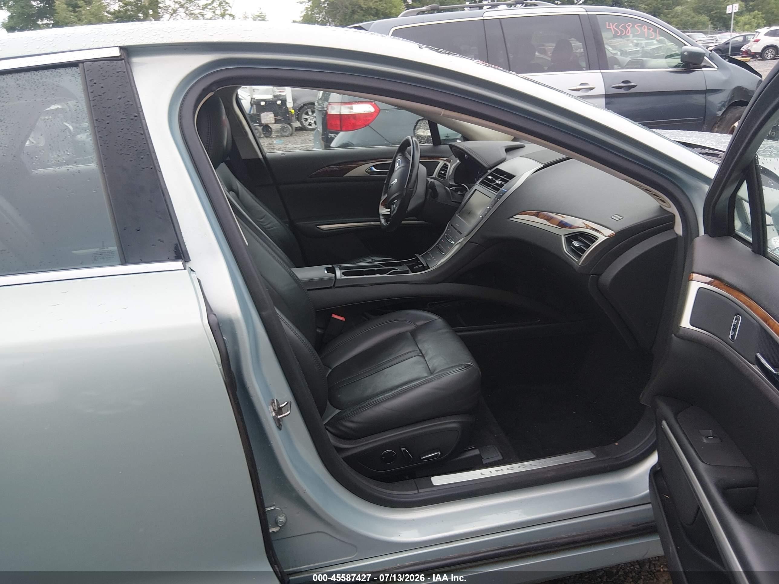 2013 Lincoln Mkz Hybrid   Blue vin: 3LN6L2LUXDR806179