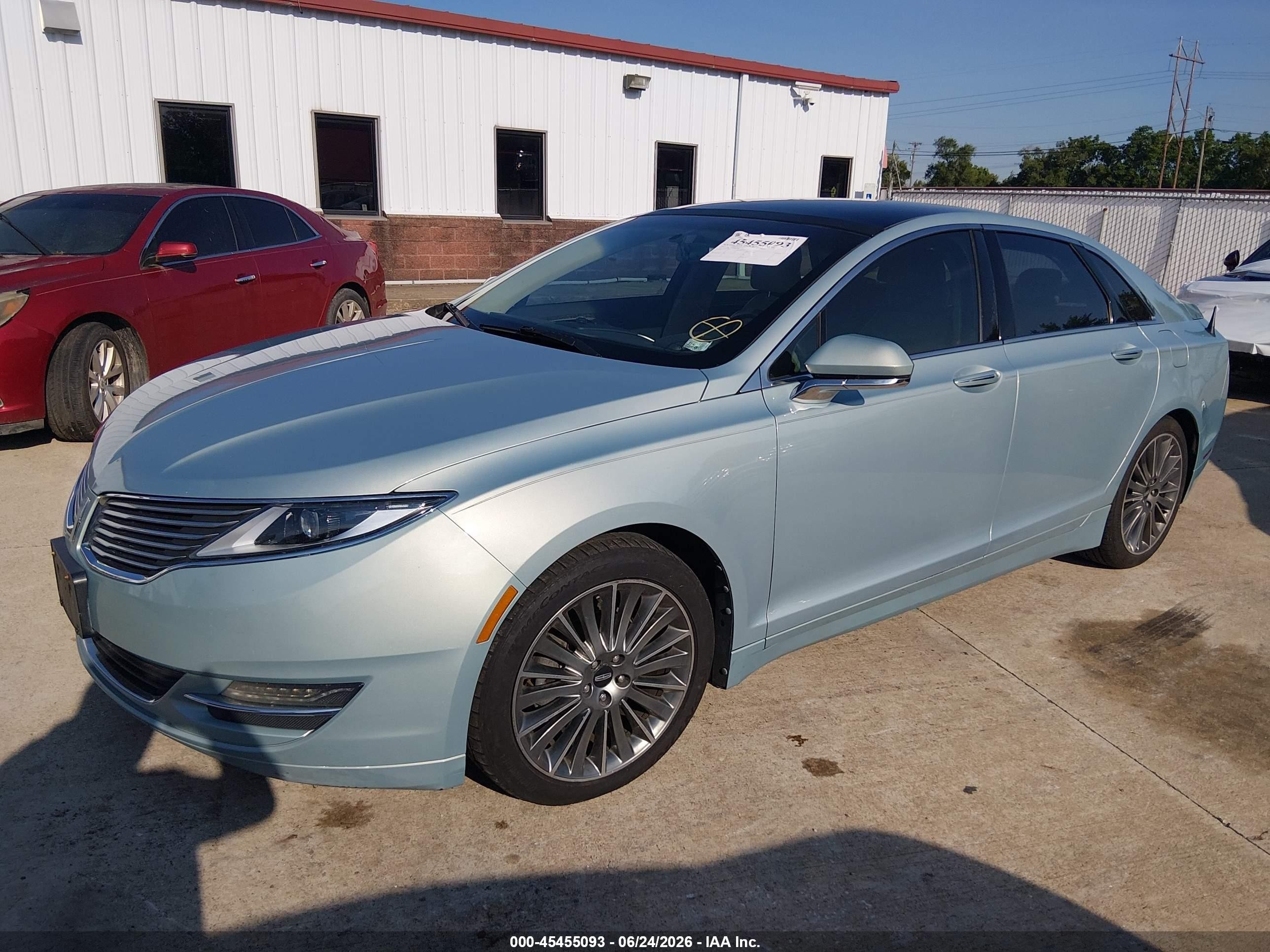 2013 Lincoln Mkz Hybrid   Синий vin: 3LN6L2LUXDR807168