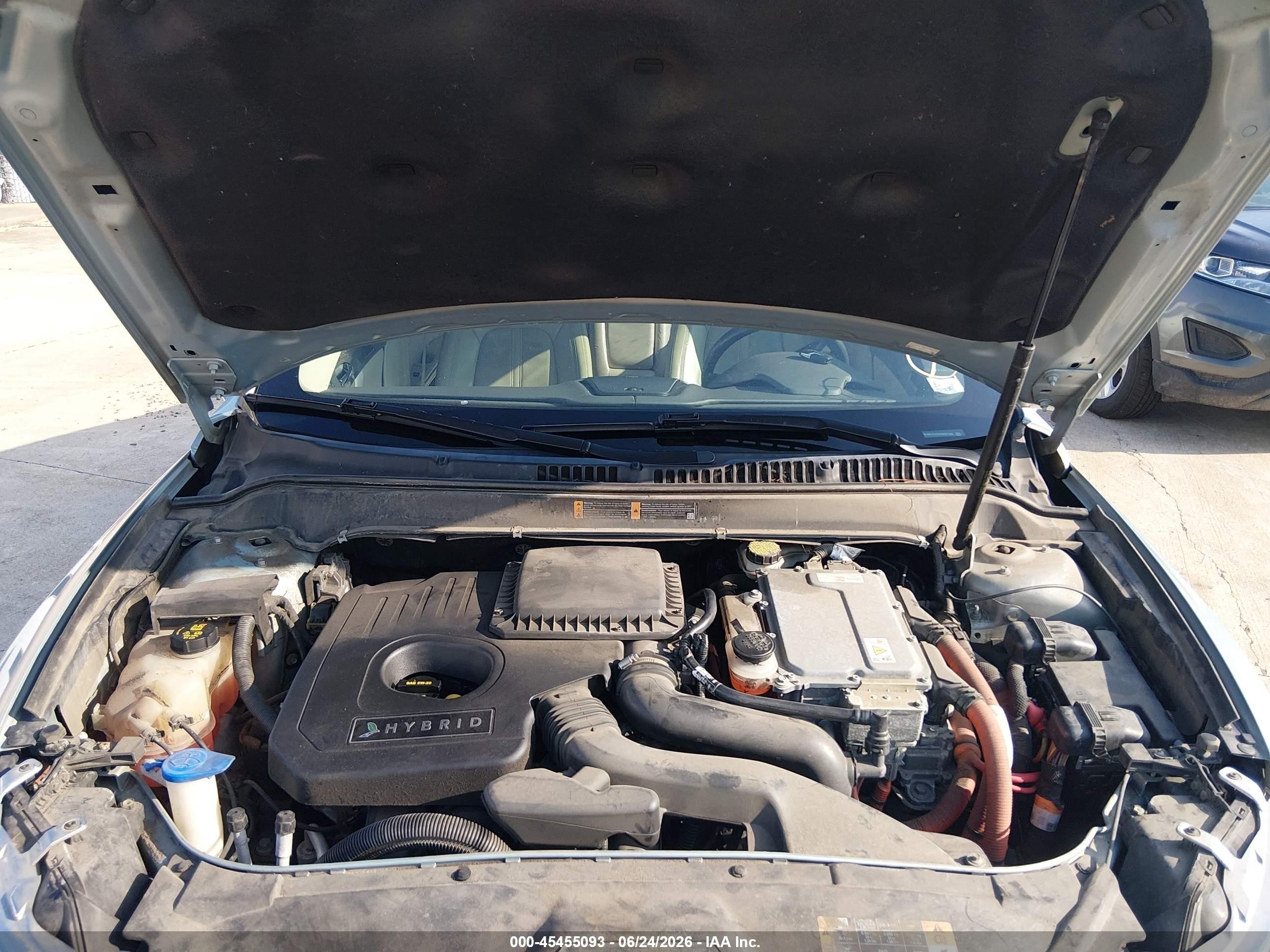 2013 Lincoln Mkz Hybrid   Синий vin: 3LN6L2LUXDR807168
