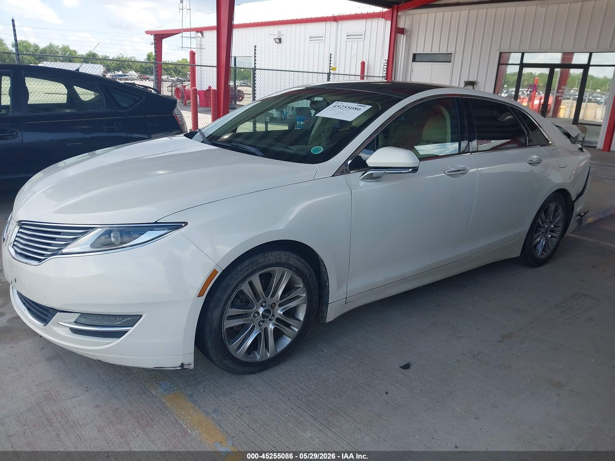 2013 Lincoln Mkz Hybrid   White vin: 3LN6L2LUXDR811334