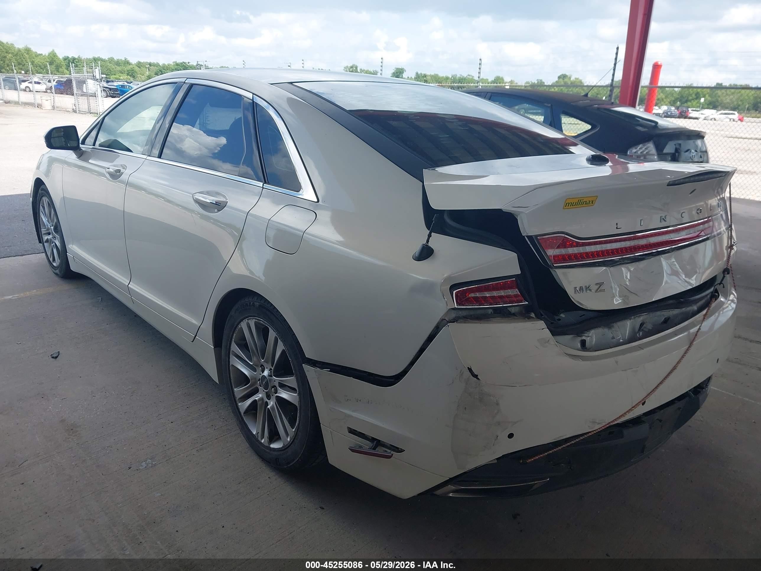 2013 Lincoln Mkz Hybrid   White vin: 3LN6L2LUXDR811334
