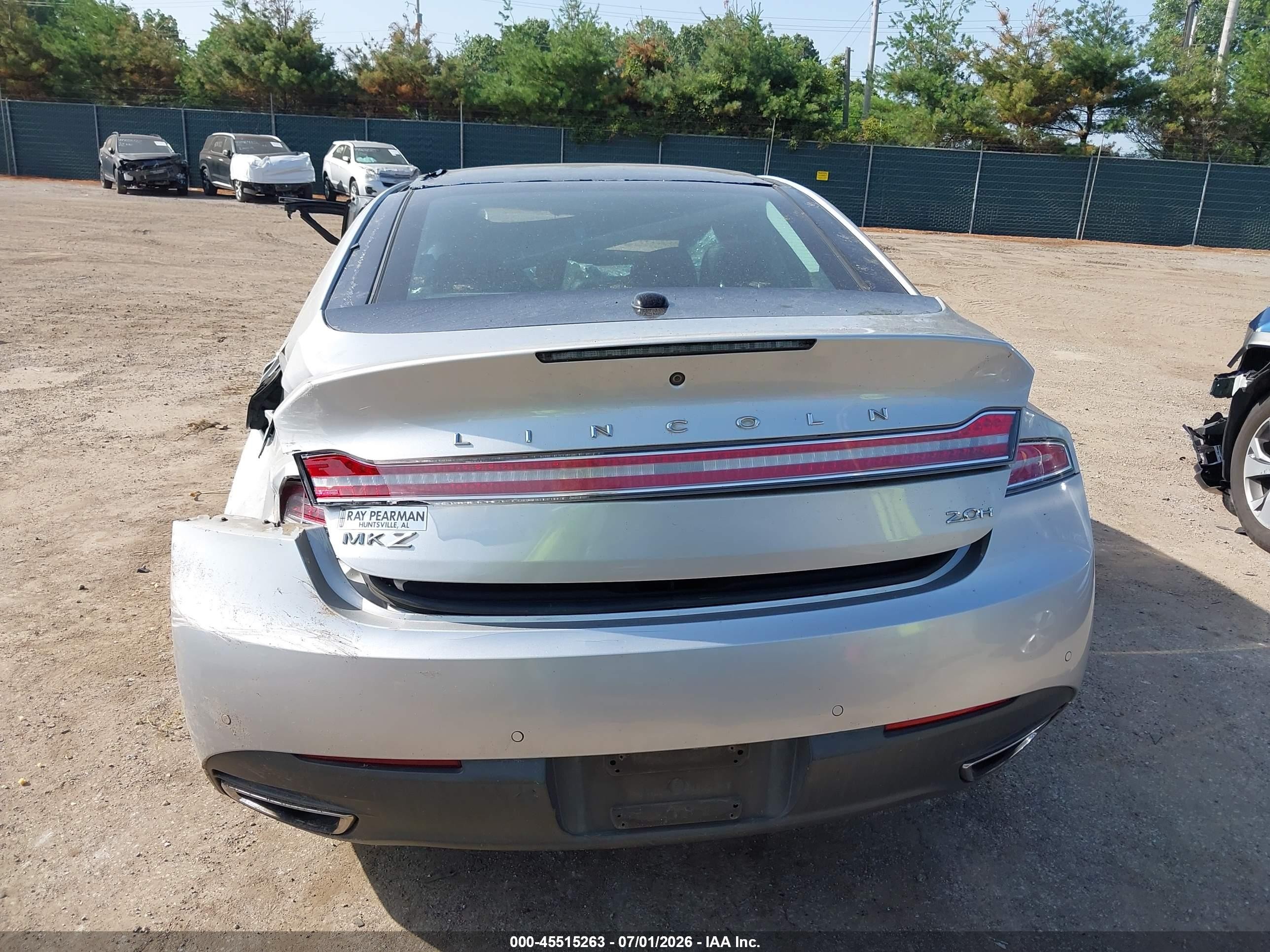 2013 Lincoln Mkz Hybrid   Silver vin: 3LN6L2LUXDR813780