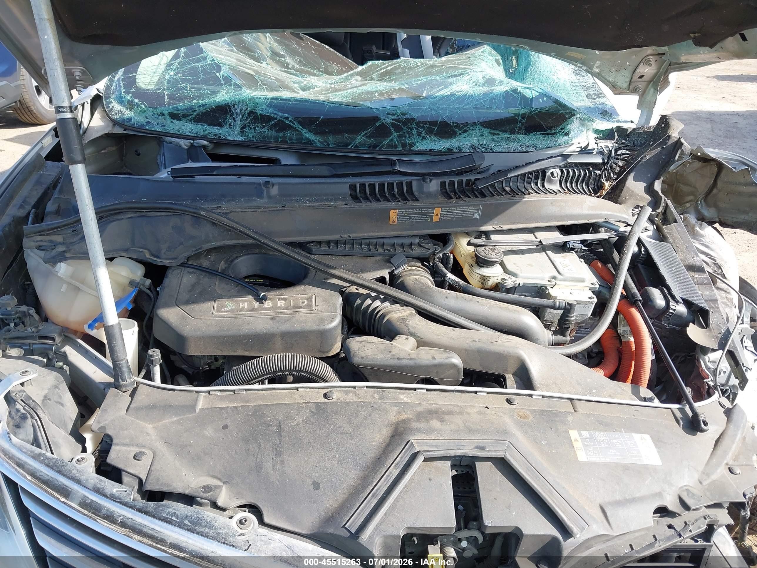 2013 Lincoln Mkz Hybrid   Silver vin: 3LN6L2LUXDR813780