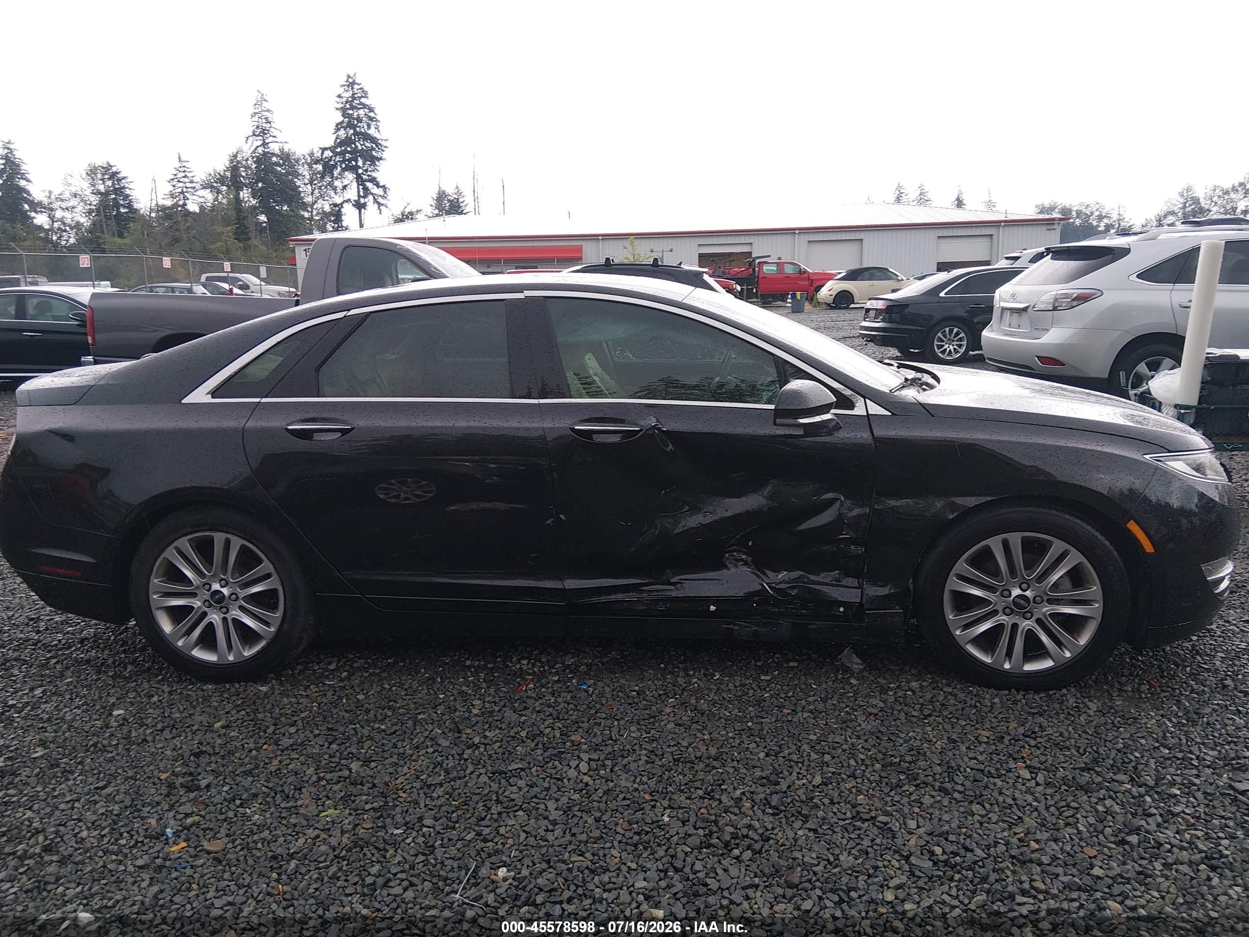 2013 Lincoln Mkz Hybrid   Black vin: 3LN6L2LUXDR826609