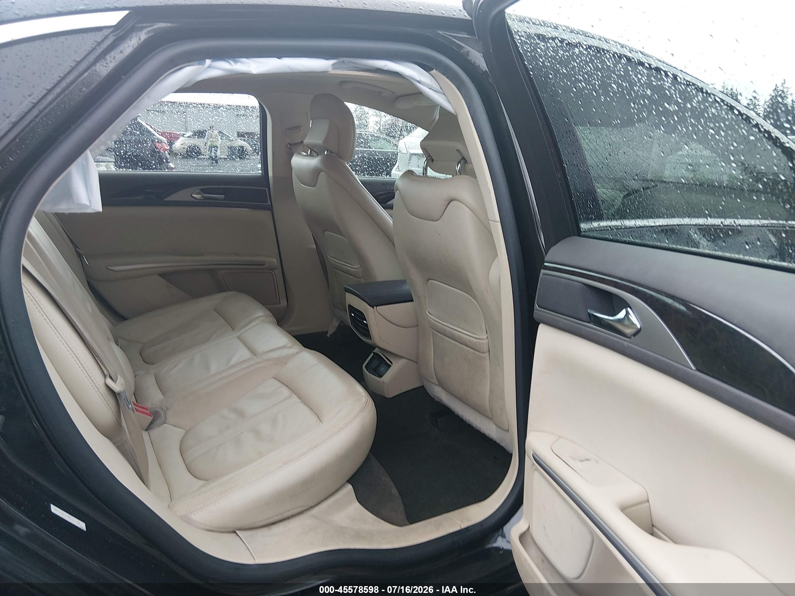 2013 Lincoln Mkz Hybrid   Black vin: 3LN6L2LUXDR826609