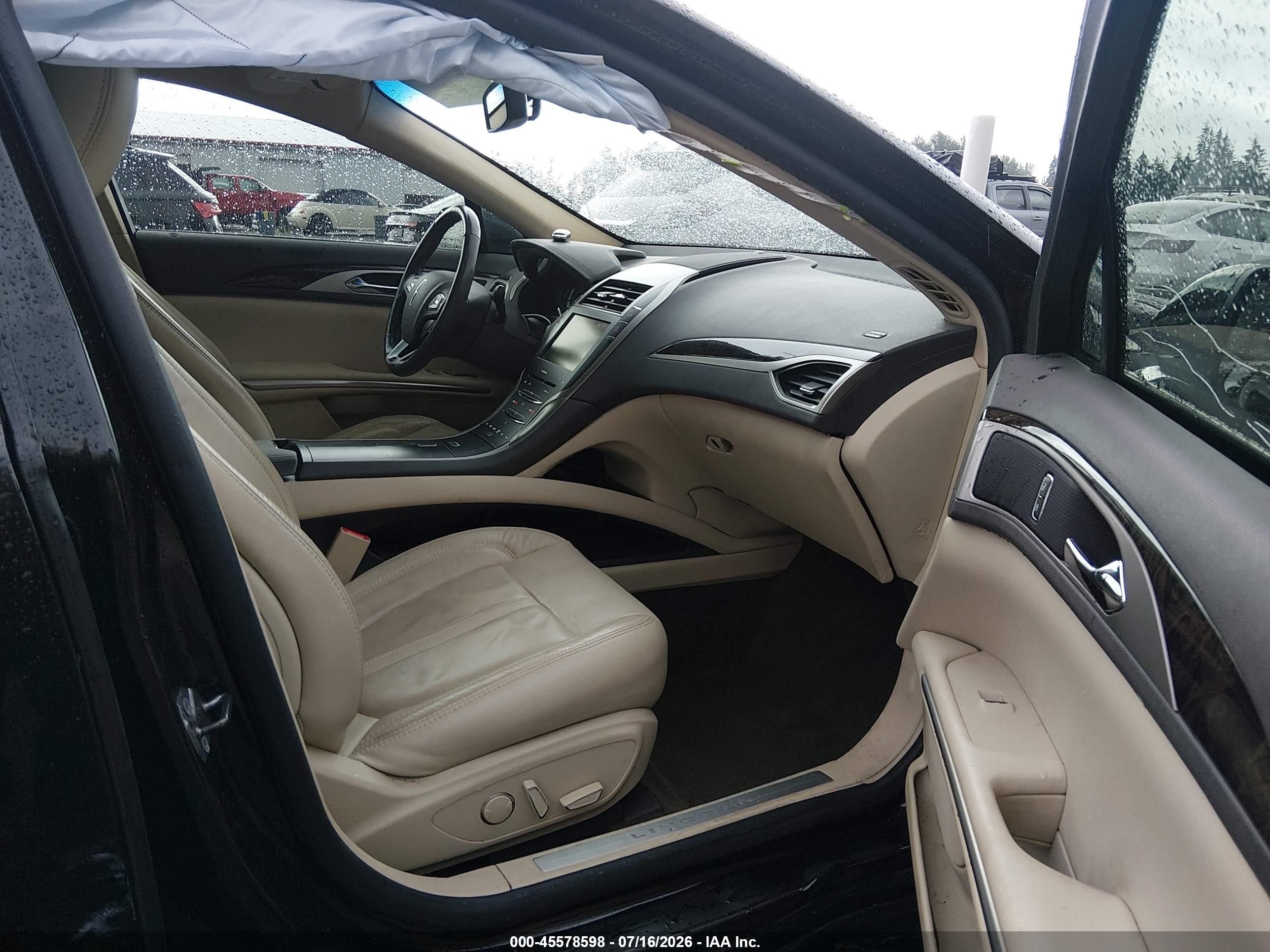 2013 Lincoln Mkz Hybrid   Black vin: 3LN6L2LUXDR826609