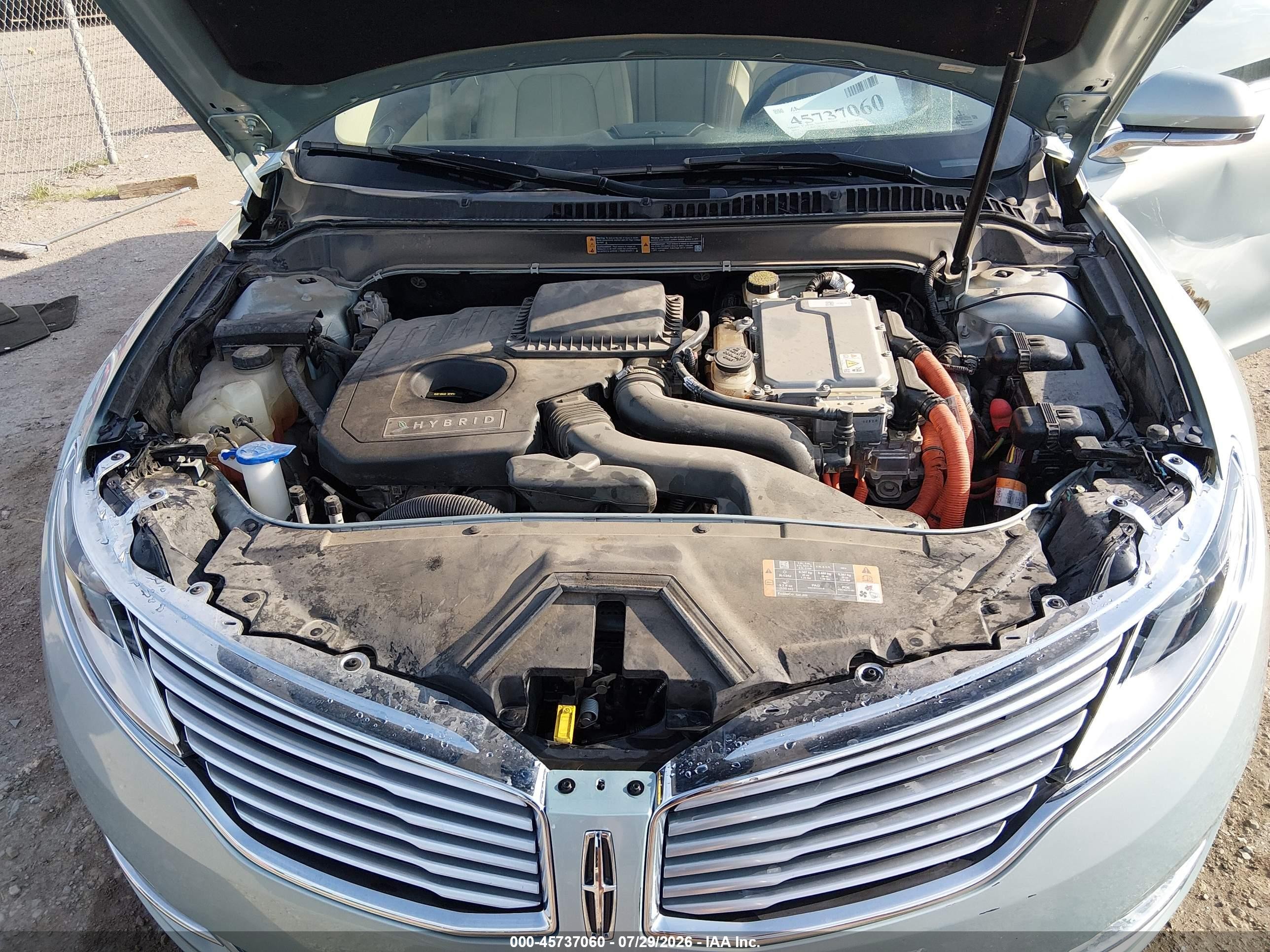 2013 Lincoln Mkz Hybrid   Blue vin: 3LN6L2LUXDR826920