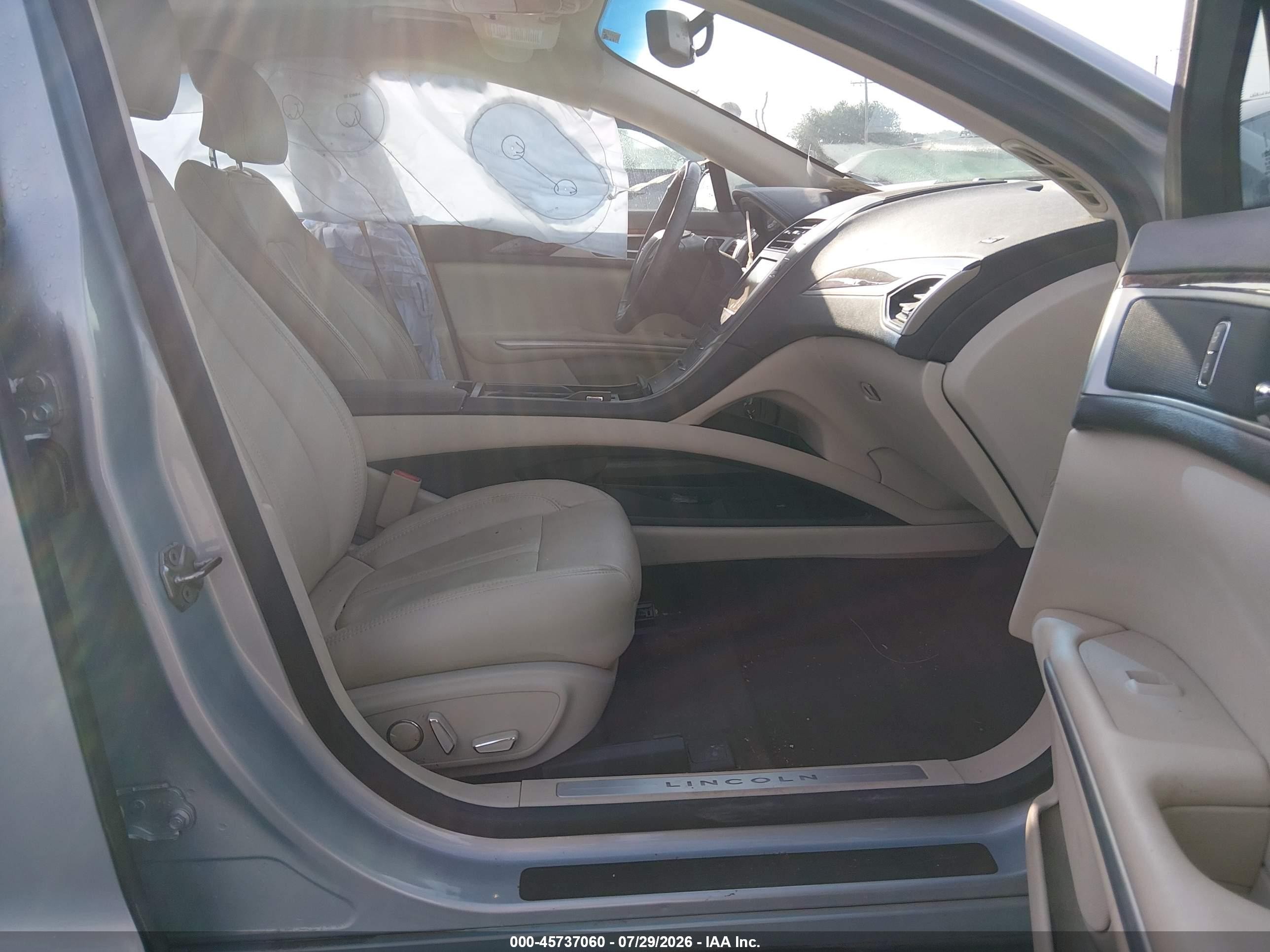 2013 Lincoln Mkz Hybrid   Blue vin: 3LN6L2LUXDR826920